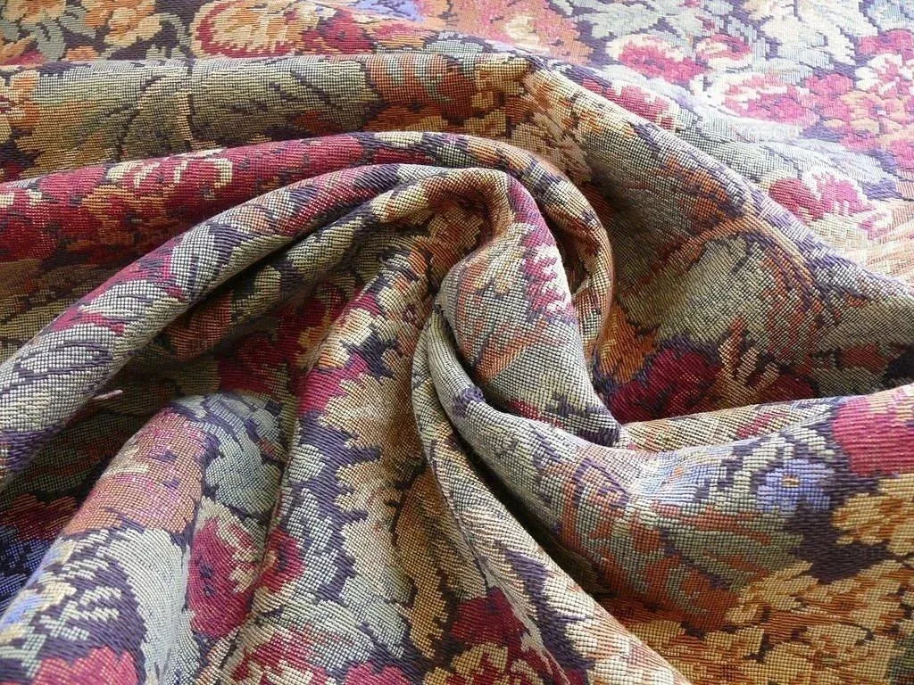Chaumont Tapesttry Boysenberry French Flower Tapestry Cotton MSRP USD 298/Y