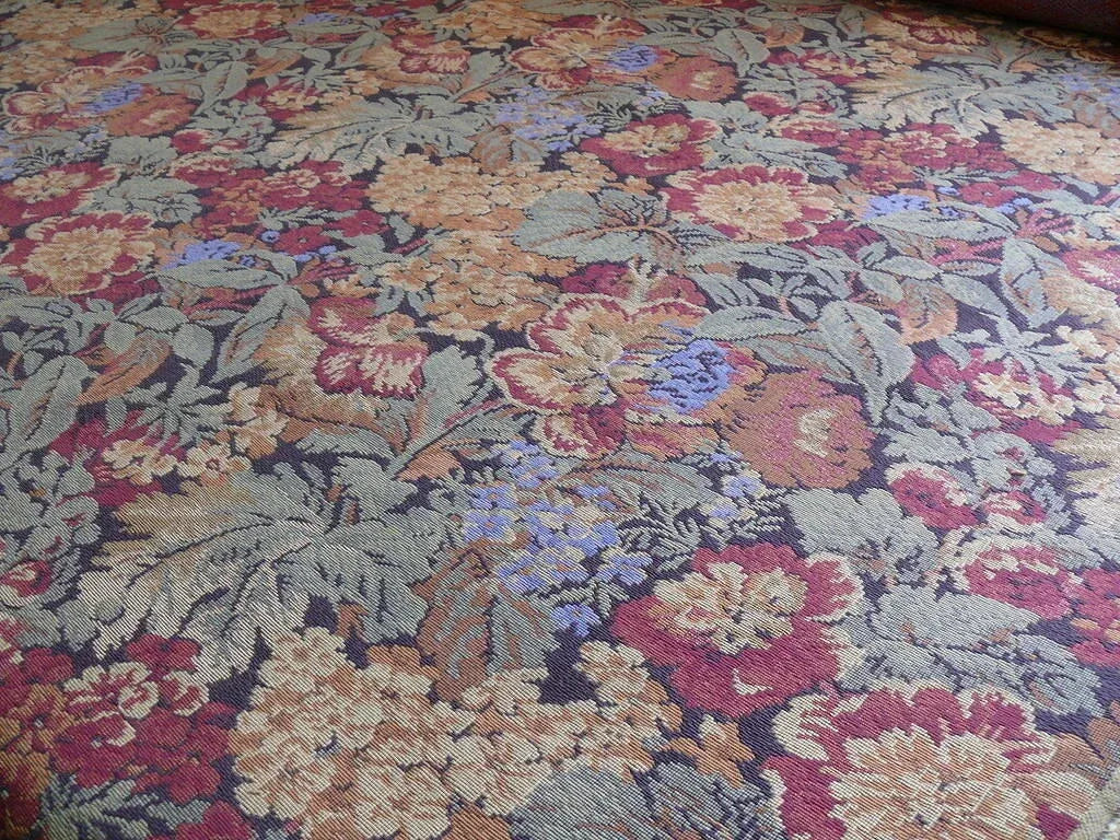 Chaumont Tapesttry Boysenberry French Flower Tapestry Cotton MSRP USD 298/Y