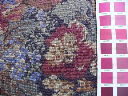 Chaumont Tapesttry Boysenberry French Flower Tapestry Cotton MSRP USD 298/Y