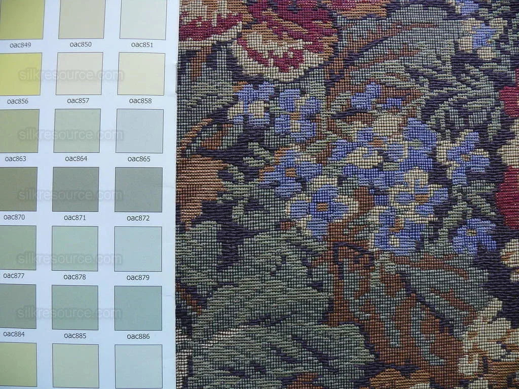 Chaumont Tapesttry Boysenberry French Flower Tapestry Cotton MSRP USD 298/Y