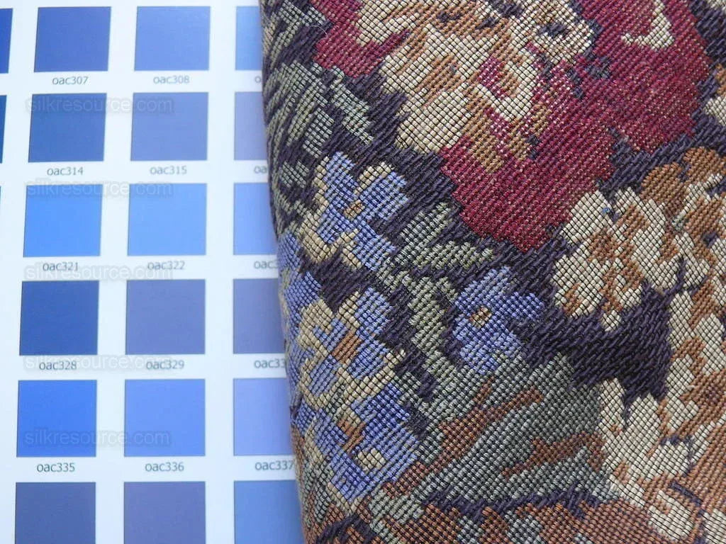 Chaumont Tapesttry Boysenberry French Flower Tapestry Cotton MSRP USD 298/Y