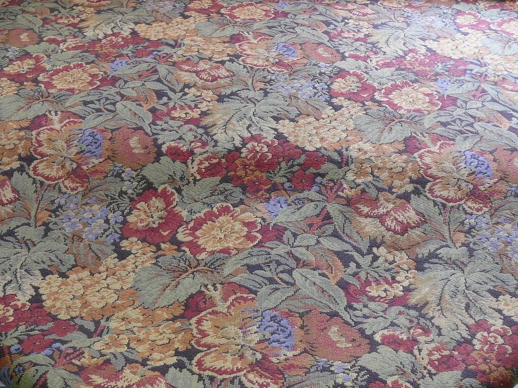 Chaumont Tapesttry Boysenberry French Flower Tapestry Cotton MSRP USD 298/Y