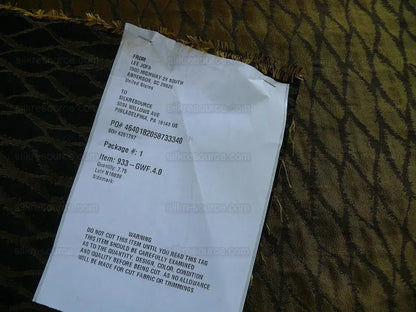 By Yard Lee Jofa Snake Skin Silk Jacquard Antique Gold MSRP 298/Y