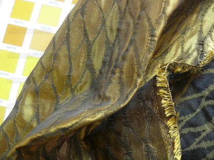 By Yard Lee Jofa Snake Skin Silk Jacquard Antique Gold MSRP 298/Y