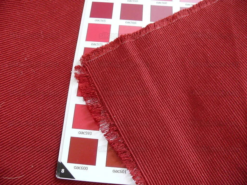 Lee Jofa Adam's Rib Silk Faille Deep "ruby" Red MSRP USD 168/Y Bty