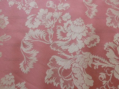 Kravat Tree Peoney Renaissance Damask Coral Pink 2.375 Yds