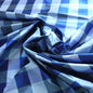 SCALAMANDRE CORNWALL 100%SILK PLAID BLUE BTY