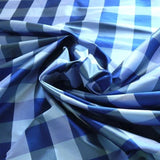SCALAMANDRE CORNWALL 100%SILK PLAID BLUE BTY