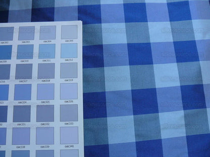 Scalamandre Cornwall 100%silk Plaid Blue Bty