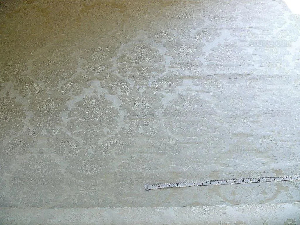 Lee Jofa La Scala Classic Silk Damask "ivory" White Bty