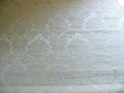 Lee Jofa La Scala Classic Silk Damask "ivory" White Bty