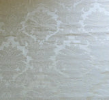 LEE JOFA LA SCALA CLASSIC SILK DAMASK "IVORY" WHITE BTY