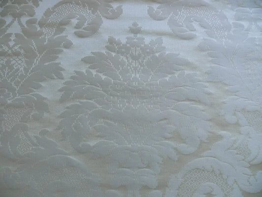 LEE JOFA LA SCALA CLASSIC SILK DAMASK "IVORY" WHITE BTY