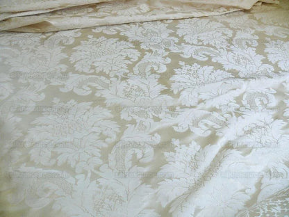Lee Jofa La Scala Classic Silk Damask "ivory" White Bty