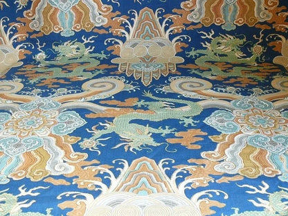 Gp & J Baker "emperor's Clothes" Linen Print Bty