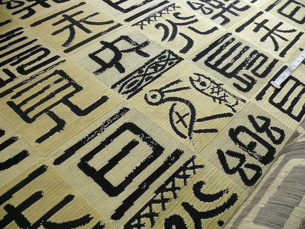 Clarence House Black Kanji Cut Velvet MSRP USD 326/Y Bty