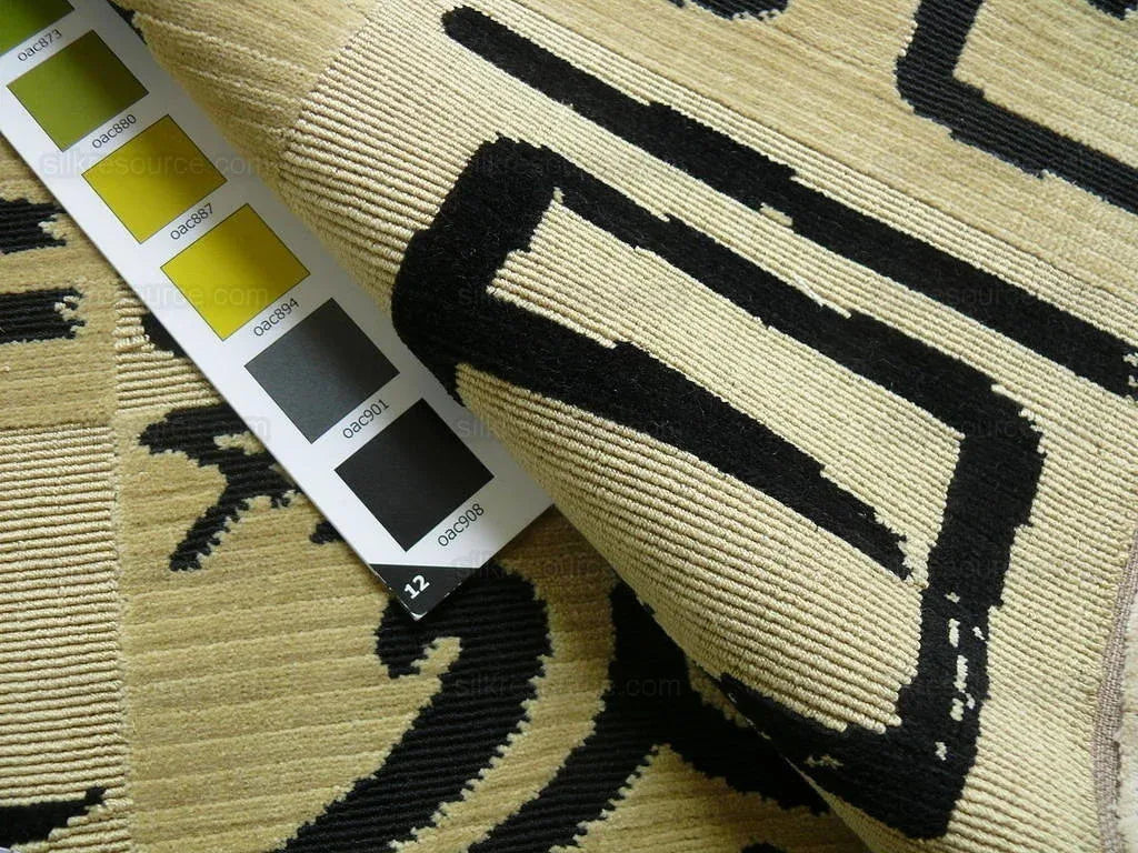 Clarence House Black Kanji Cut Velvet MSRP USD 326/Y Bty