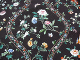 BRUNCHWIG & FILS "SILK ROAD" CHINOISERIE GARDEN BIRD & TRELLIS P