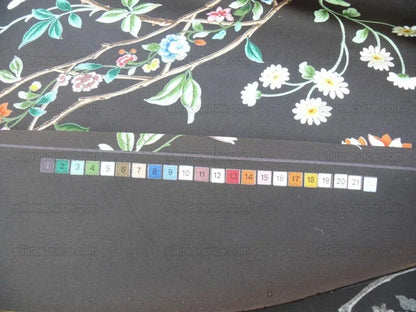 Brunchwig & Fils "silk Road" Chinoiserie Garden Bird & Trellis P