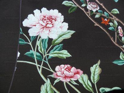 Brunchwig & Fils "silk Road" Chinoiserie Garden Bird & Trellis P