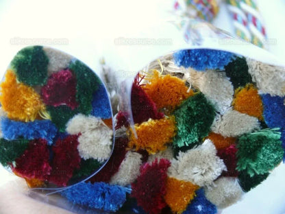 Scalamandre Lyon 100% Silk Tieback White Red Green Yellow, Blue