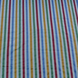 SCALAMANDRE Louvre Satin Stripe Red Green Yellow Blue White