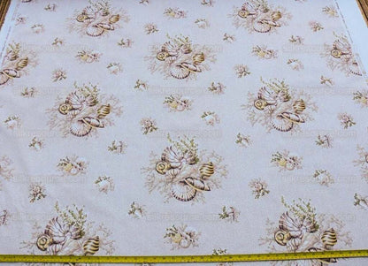 Scalamandre Neptune's Treasure Seashell Nautical Conch Scallop Nautilus Taupe Beige MSRP USD 259/y