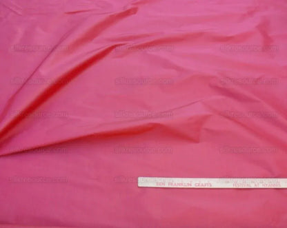 Scalamandre Sotto Voce 100% Silk Taffeta Scarlet Amazing Red Pink Rose! MSRP USD 200/Y