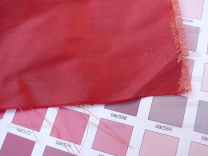 Scalamandre Sotto Voce 100% Silk Taffeta Scarlet Amazing Red Pink Rose! MSRP USD 200/Y