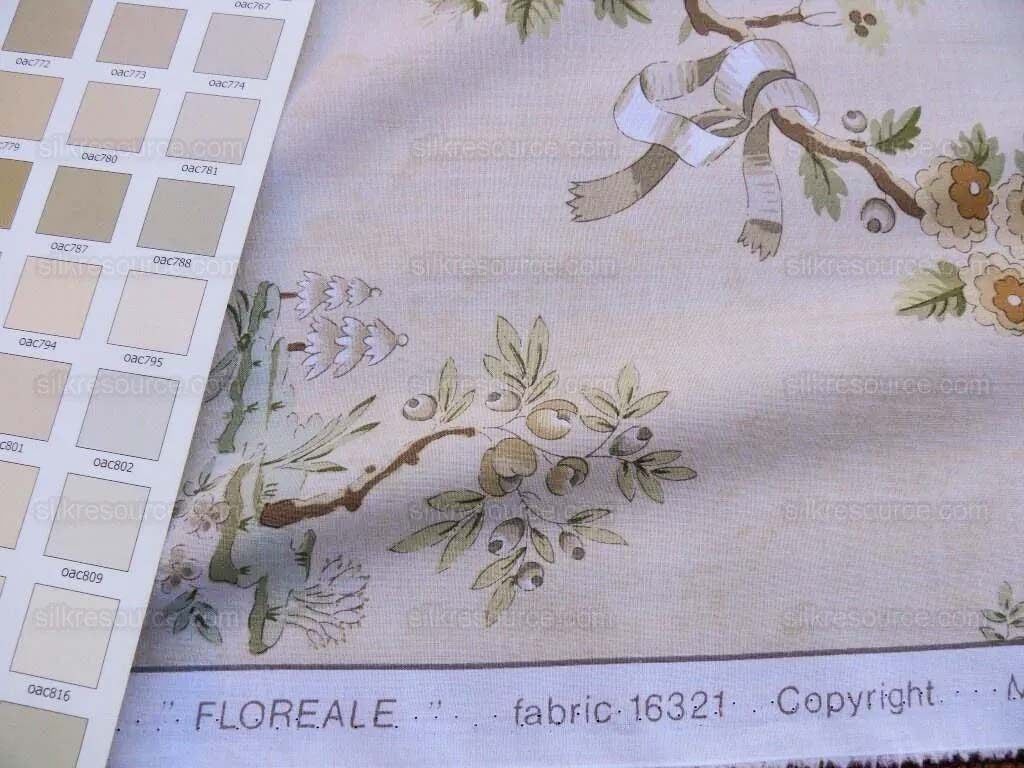 Scalamandre Floreale Blanc On Blanc Chinoserie Garden Print Peace Tree Rose Peony MSRP USD 284/y