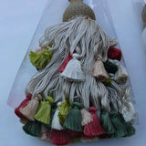 SCALAMANDRE Lyon 100% Silk Double Tie Back Watermelon Pink Green