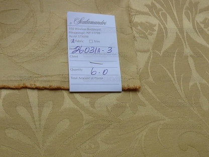 Scalamandre "acanthus" Cotton Damask Maize Bty