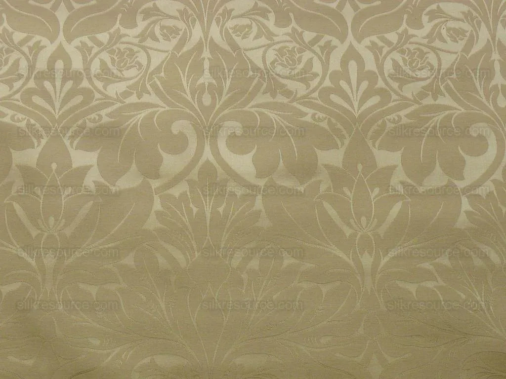 Scalamandre "acanthus" Cotton Damask Maize Bty