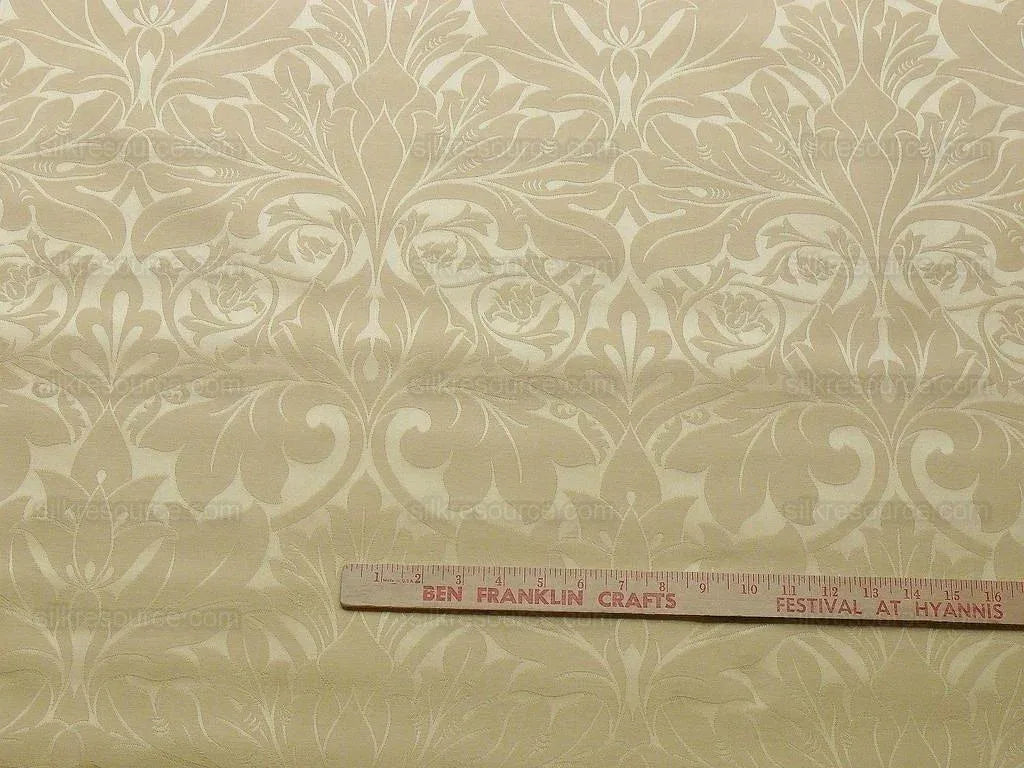 Scalamandre "acanthus" Cotton Damask Maize Bty