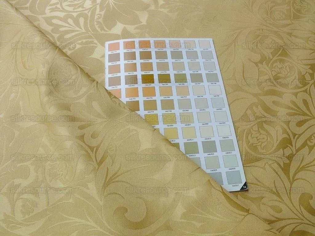 Scalamandre "acanthus" Cotton Damask Maize Bty