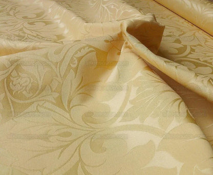 Scalamandre "acanthus" Cotton Damask Maize Bty
