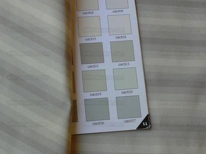 Scalamandre "domenico Stripe" 100% Silk Taffeta Taupe Bty