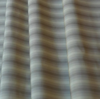 SCALAMANDRE "DOMENICO STRIPE" 100% SILK TAFFETA TAUPE BTY