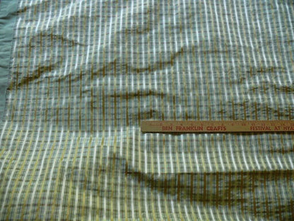 Lee Jofa Paradise Silk Drapery Pair Sea Glass Aqua Green Blue Gold 77"x101