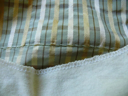 Lee Jofa Paradise Silk Drapery Pair Sea Glass Aqua Green Blue Gold 77"x101