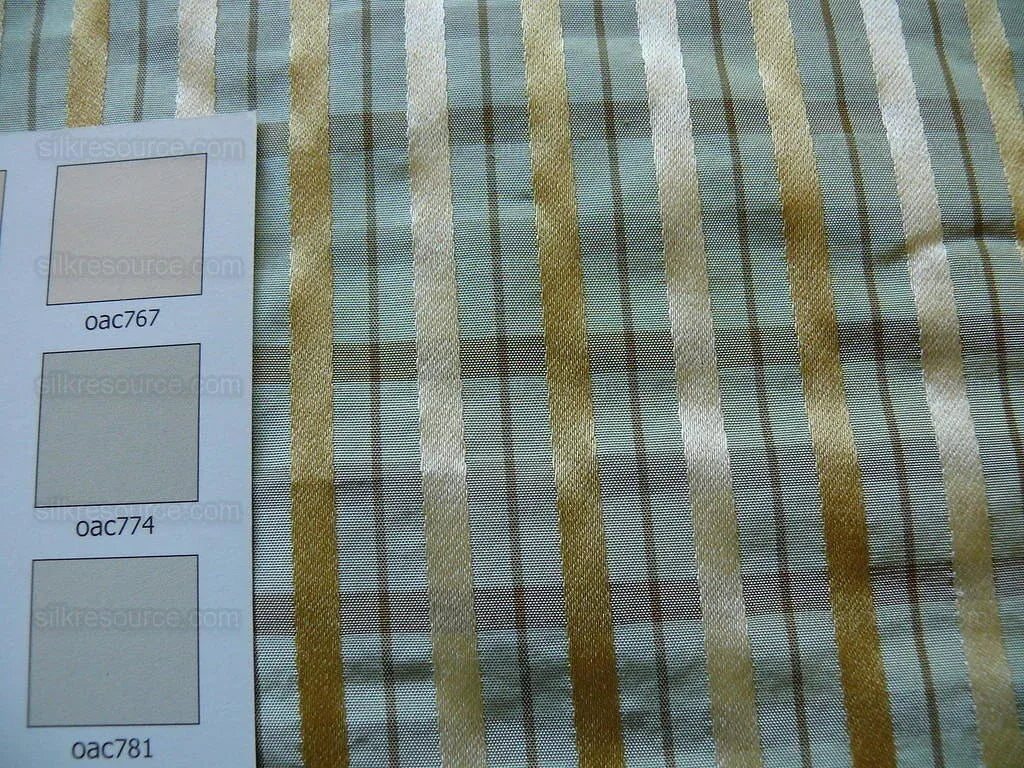 Lee Jofa Paradise Silk Drapery Pair Sea Glass Aqua Green Blue Gold 77"x101