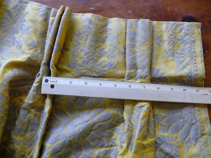Authentic Fortuny Drapery "impero" Yellow Gold & Silver 3panels
