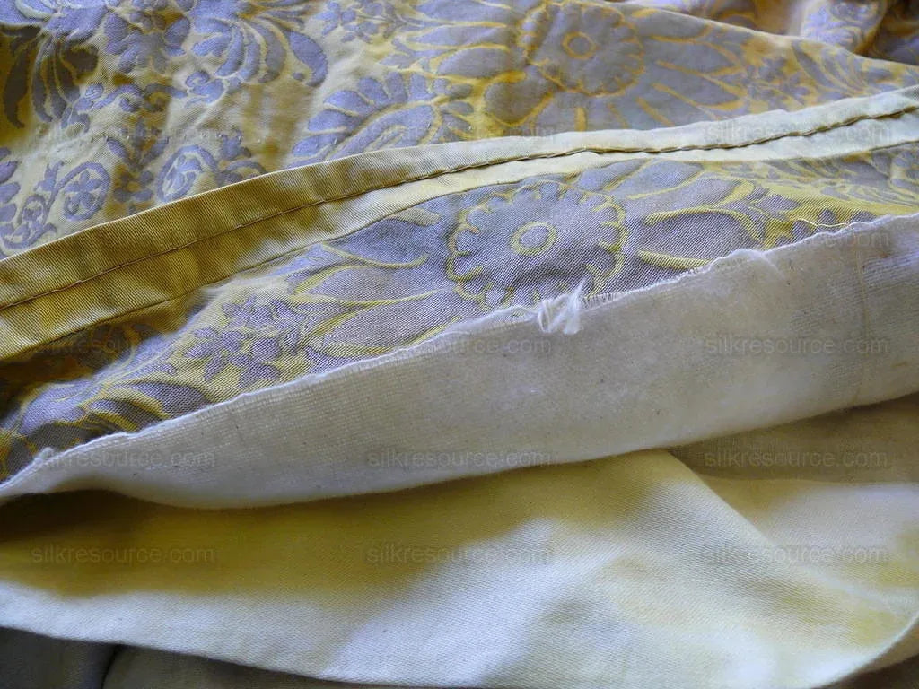 Authentic Fortuny Drapery "impero" Yellow Gold & Silver 3panels