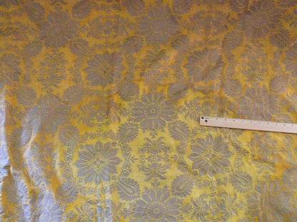 Authentic Fortuny Drapery "impero" Yellow Gold & Silver 3panels