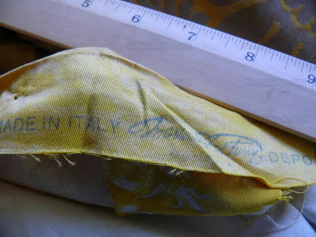 Authentic Fortuny Drapery "impero" Yellow Gold & Silver 3panels