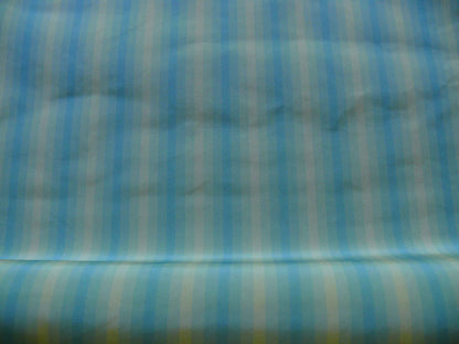 SCALAMANDRE "DOMENICO STRIPE" 100% SILK TAFFETA BLUE BTY