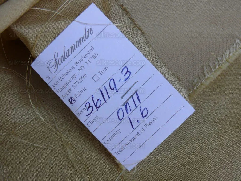 Scalamandre Eden Antique Satin 100% Silk Mocha Gold Special Double Sided MSRP USD 200/yard