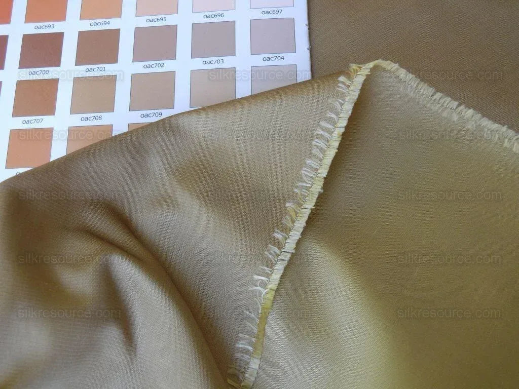Scalamandre Eden Antique Satin 100% Silk Mocha Gold Special Double Sided MSRP USD 200/yard
