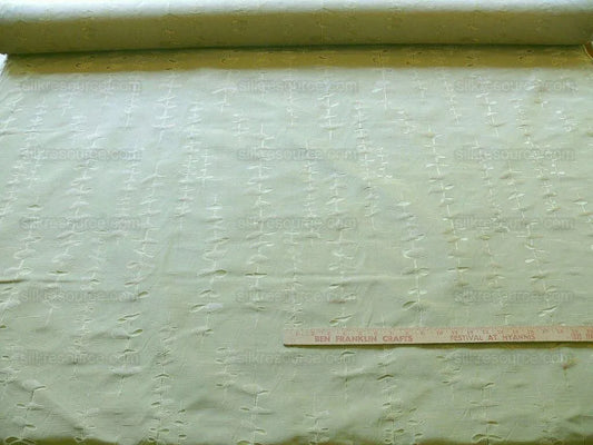 Beacon Hill "Sprouting" Vine Sprig Foliage Willow 100%silk Jacquard Pale Sage Spring Green MSRP USD 300/Y