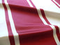 SCALAMANDRE PALLADIO SILK/COTTON SATIN LRG STRIPE DEEP RASPBERRY